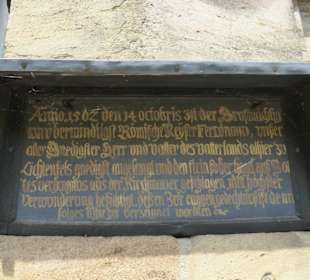 Gedenktafel Besuch Kaiser Ferdinand I. von 1562