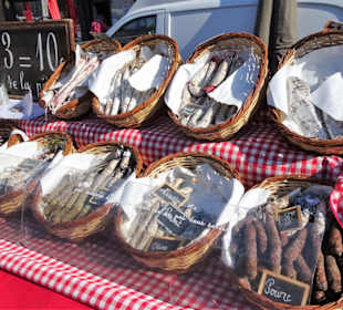 Impressionen vom Wochenmarkt Saint-Cyprien-Plage