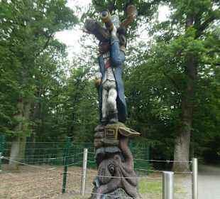 Bei einem Bummel durch den Wildpark an den Eichen