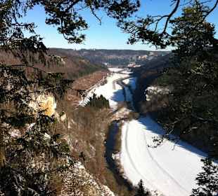 Blick nach Beuren im Winter