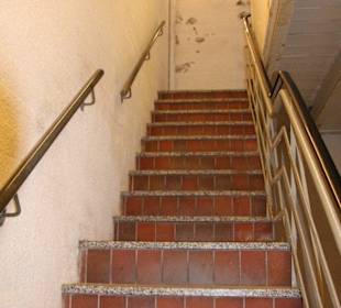 Aufgang zur obersten Plattform