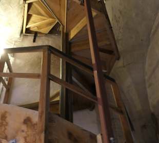 Hölzerner Aufgang