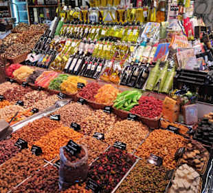 Rundgang durch die Markthalle La Boqueria