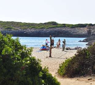 Seiltänzer am Strand