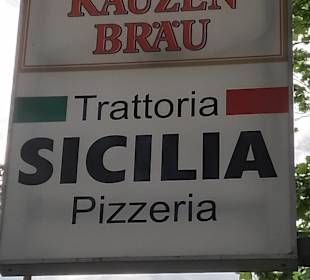 Zum Abendessen in der Pizzeria Ristorante Sicilia