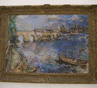 Karlsbrücke, Gemälde von Oscar Kokoschka