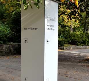 Wegweiser im Kurpark