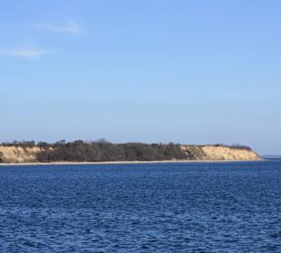 Blick vom Schiff auf Dänemark