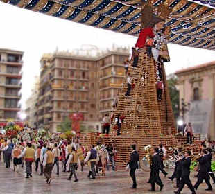 Fin de semana en fallas de valencia