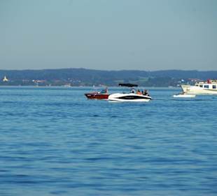 Boote über Boote am Chiemsee