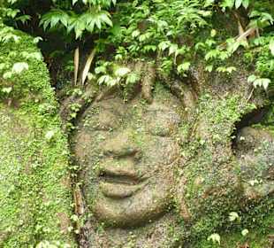 Mystische Figuren im Dschungel