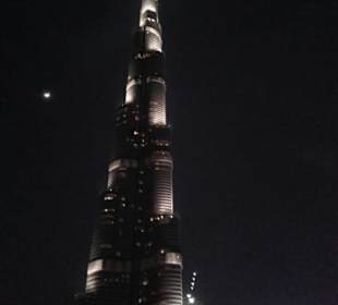 Burj Khalifa bei Abend