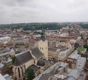 Tolle Aussicht auf Lwiw
