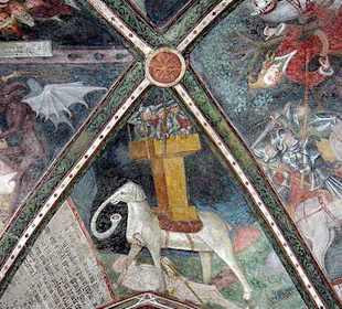 Fresken mit dem weißen Elefant