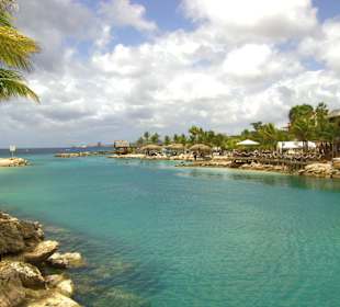 Curacao: Der Strand neben dem Sea-Aquarium