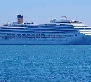 Aussicht auf Kreuzfahrt Schiffe