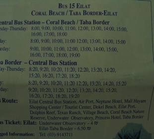 Bus Nr. 15 nach Taba