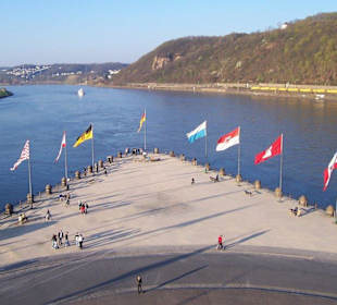 Ausblick von oben auf Mündung