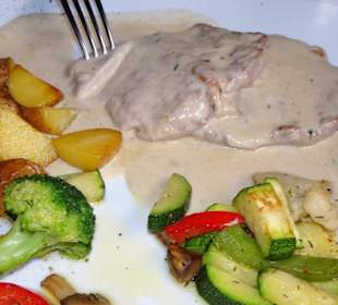 Scaloppine alla gorgonzola im Ristorante Bellini