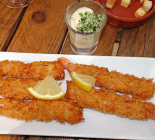 Knusprige Garnelen im La Paëlla de la Mer