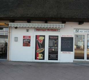 Shops and Restaurants at Sea Front in Dahme