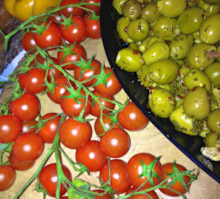 Fresh veggies at QBar