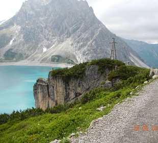 Widok na Jezioro Lünersee