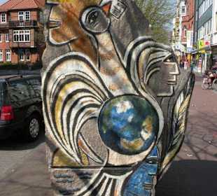 Stein der Botschaft Vorderseite