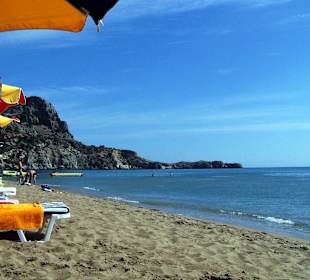 Der Sandstrand von Tsambika