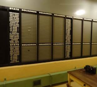 Hier wurden alle Flieger aufgeschrieben