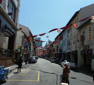 Eine Straße in Chinatown