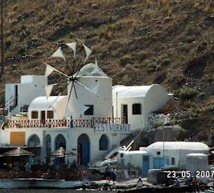 Windrad auf der Insel Thrasia