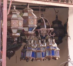 Souks von Marrakesch - Lampen