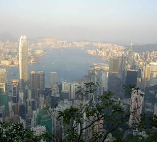 Hongkong Island, Blick vom Peak aus