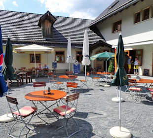 Der Biergarten des "Bauernhannla"