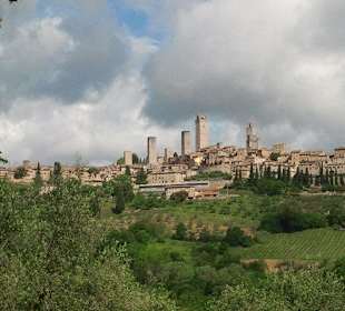 Nur 1,2km bis nach San Gimignano