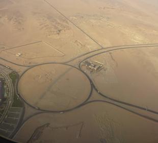 Anflug Hurghada "Senzo am Kreisel"