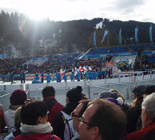 Garmischs Ski-Stadion beim Neujahrsspringen 2012