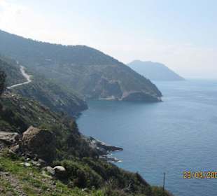 Blick zur Kustenstrasse, Rückfahrt