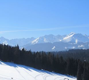 Widok z tarasu karczmy