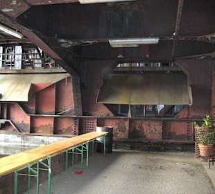 Teil des Biergartens