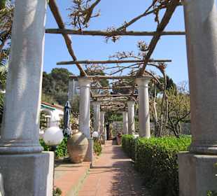 Gartenanlagen auf dem Weg Villa Jovis