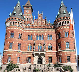 Blick auf das Rathaus von Helsingborg