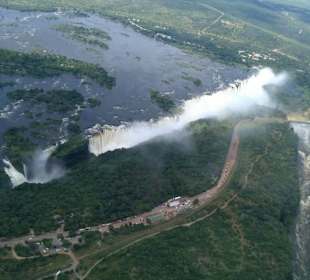 Überflug der Victoria Wasserfälle