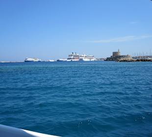 Aussicht-Glasbodenboot Tour Rhodos Stadt 