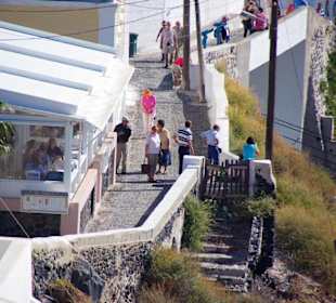 Santorin selbst im Bild Landschaft, Stadt