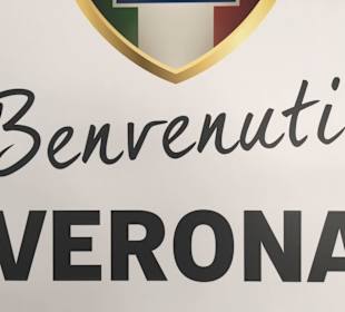 Begrüssung am Flughafen Verona