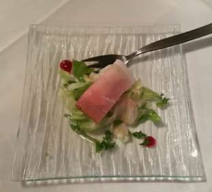 Gruß aus der Küche: Schinkenröllchen mit Käse