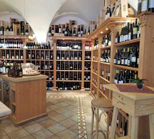 Im Verkaufsraum der Vinothek Enovit