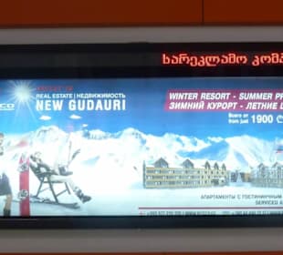Werburg für Skigebiet Gudauri am Gepäckband